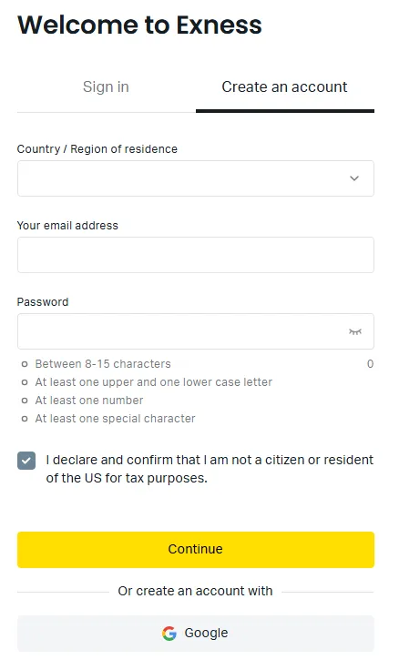 Creating Your Demo Account
